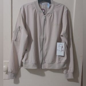 NWT Canada WEATHER GEAR, Beige Bomber Jacket